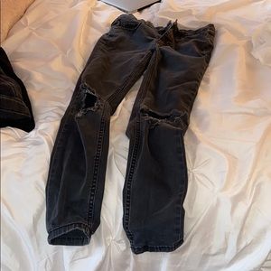 Black/grey free people jeans size 26